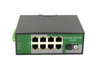 鋼合金工業(yè)級(jí)百兆1光8電SFP交換機(jī)